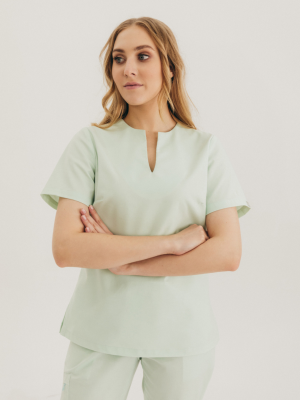 Bluza medyczna damska Classic Aqua Green