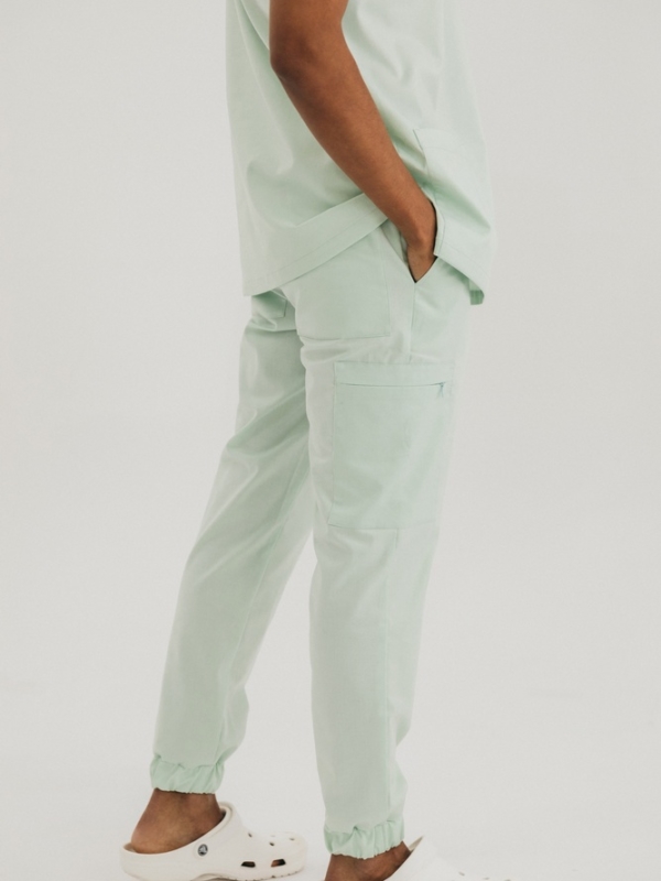 Spodnie medyczne męskie Jogger Aqua Green