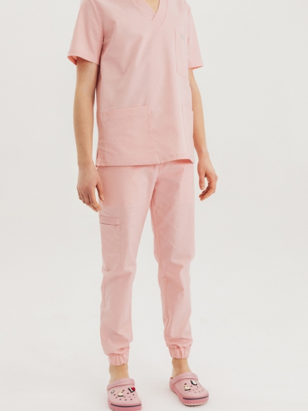 Spodnie medyczne męskie Jogger Dusty Pink