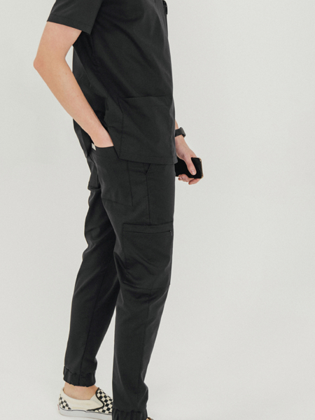 Spodnie medyczne męskie Jogger Graphite Black