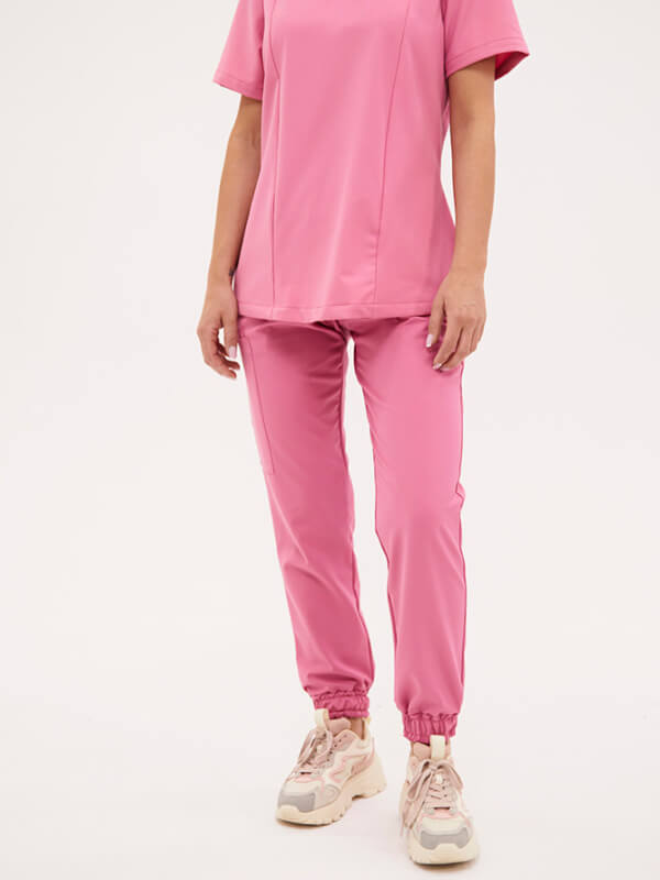 Spodnie medyczne damskie Jogger Candy Pink