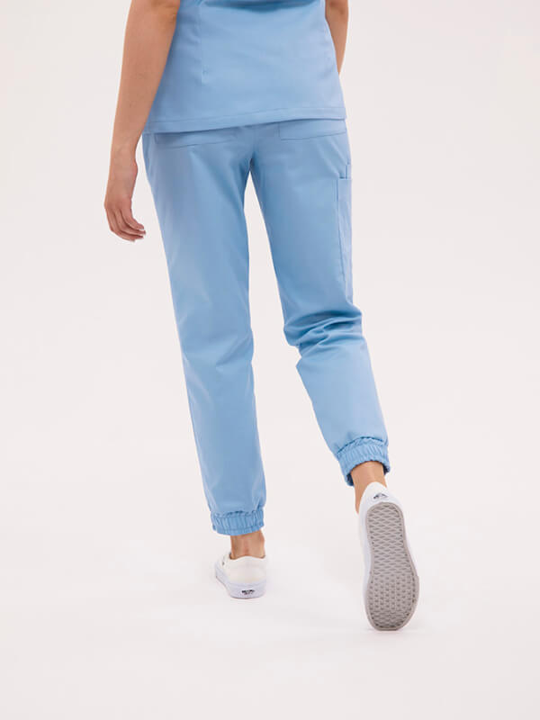 Spodnie medyczne damskie Jogger Baby Blue