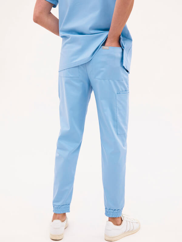 Spodnie medyczne męskie Jogger Baby Blue